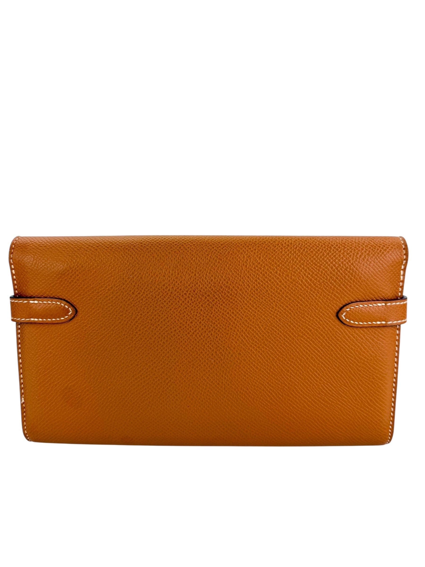 Hermes Epsom Kelly Longue Clutch Wallet Gold