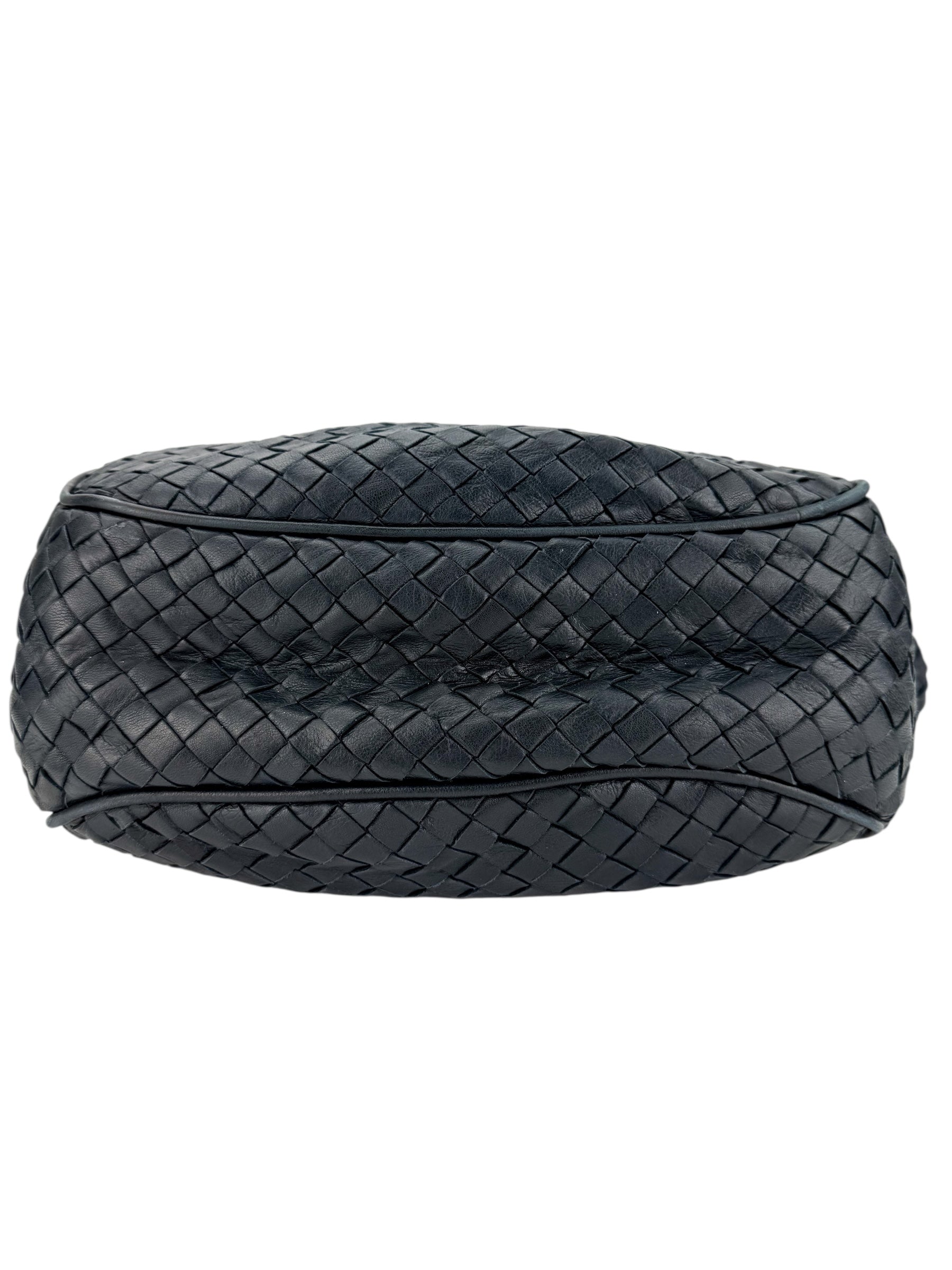 Bottega Veneta Vintage Intrecciato Crossbody Black