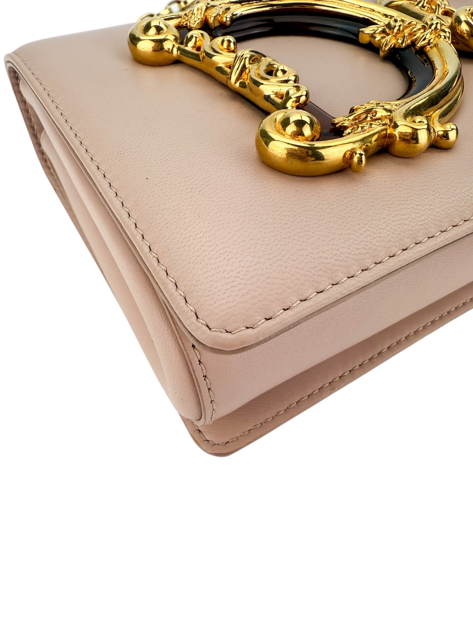 Dolce & Gabbana Beige DG Girls Flap Bag Small