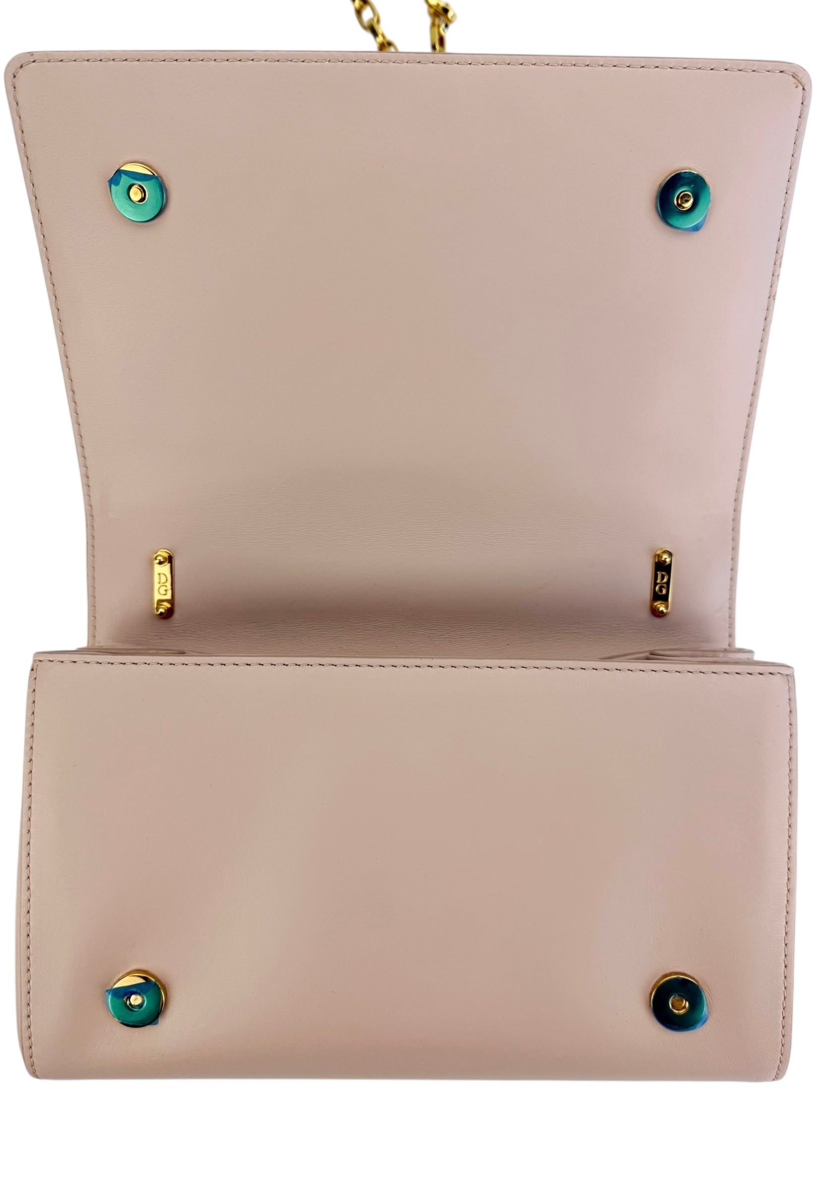 Dolce & Gabbana Beige DG Girls Flap Bag Small