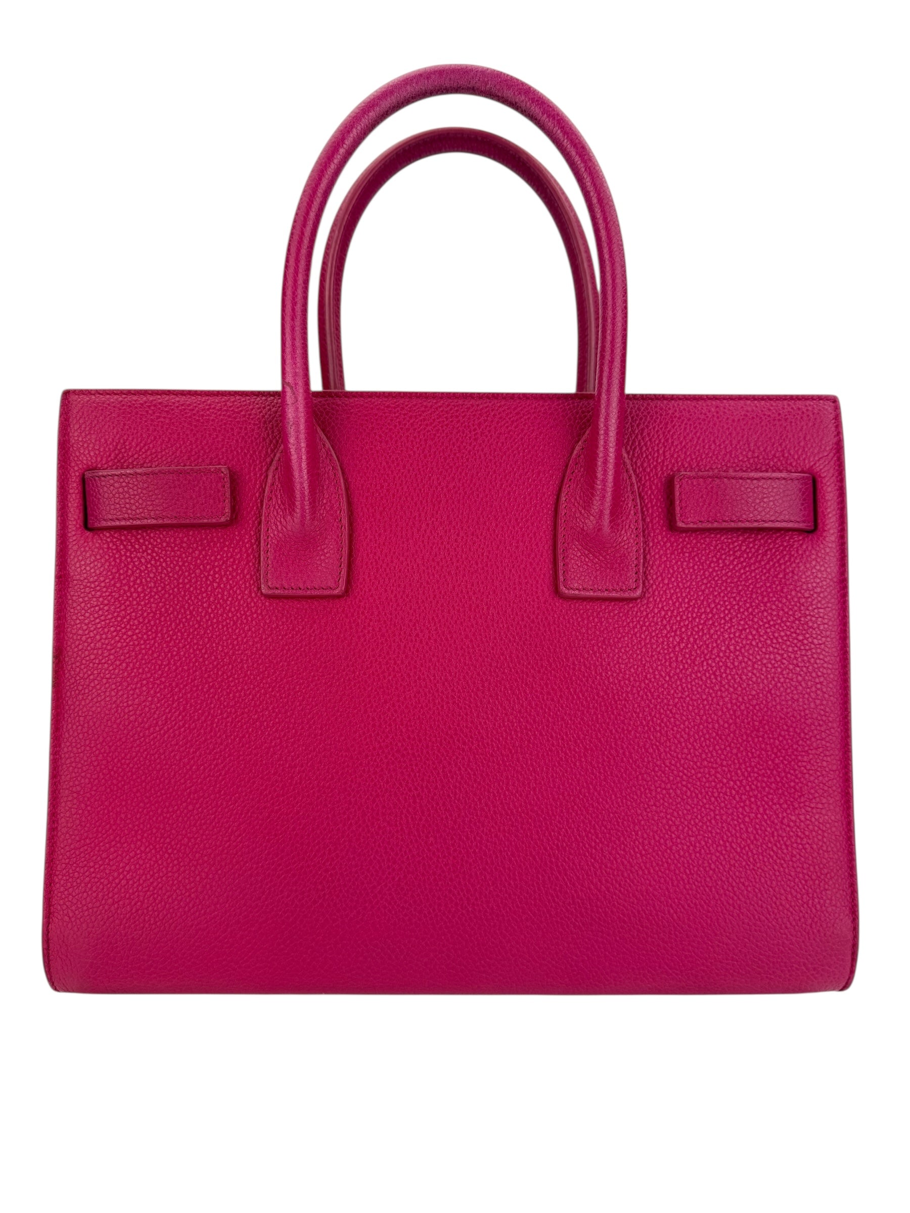 Saint Laurent Baby Sac De Jour Grained Calfskin Pink