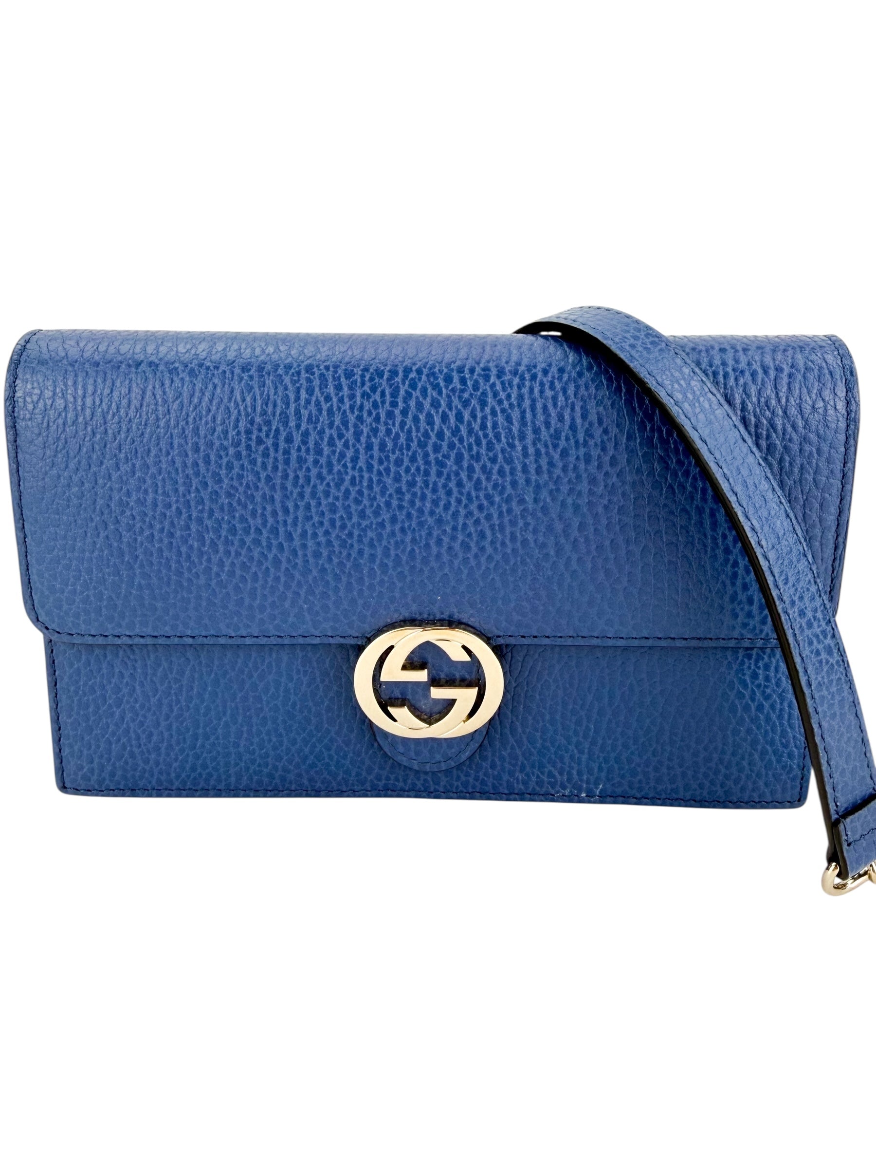 Gucci Interlocking GG Wallet on Chain (Full Set)