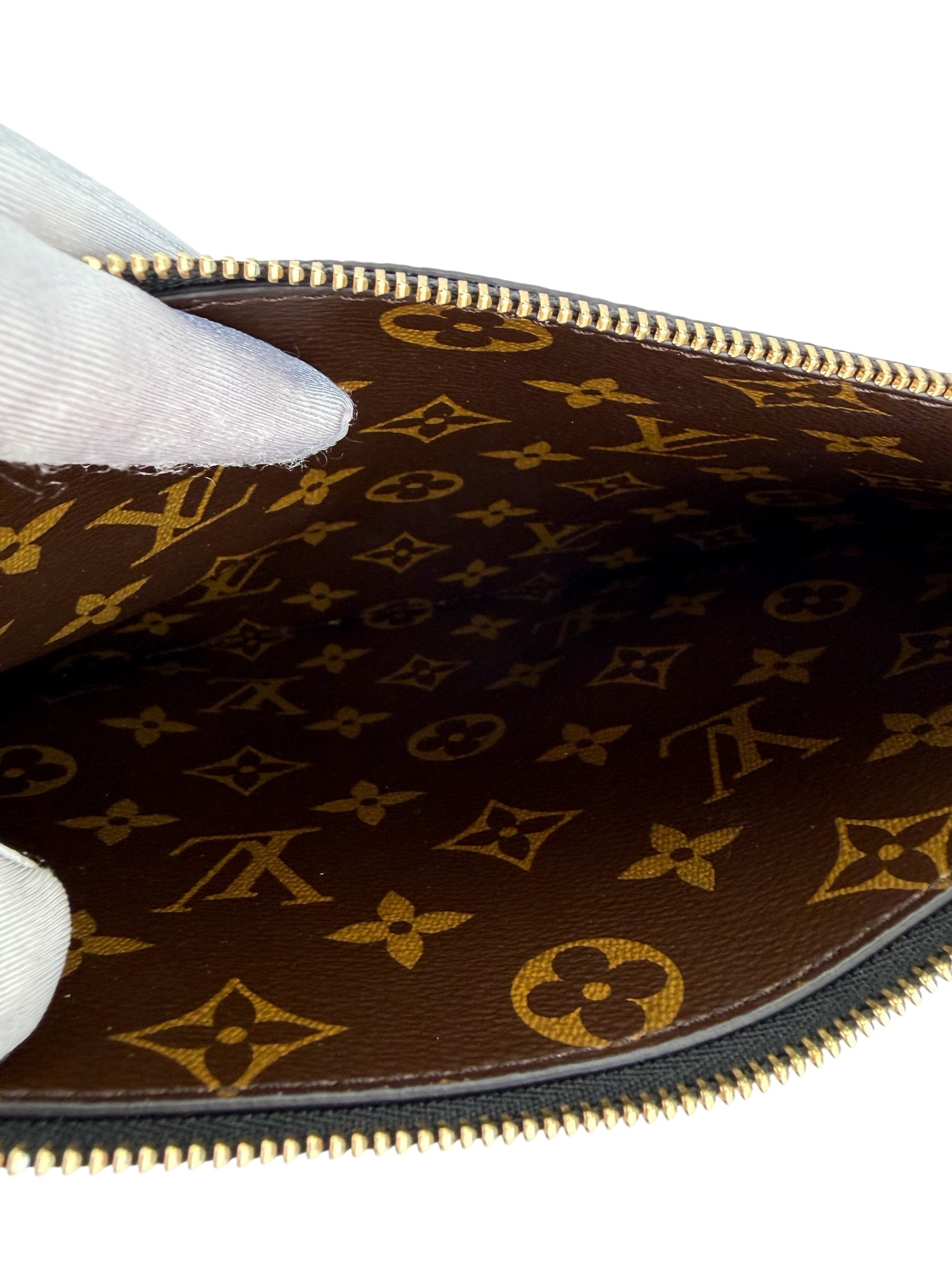 Louis Vuitton Monogram Calfskin Neo Neverfull Inside Out MM Black with Pochette (Full Set)