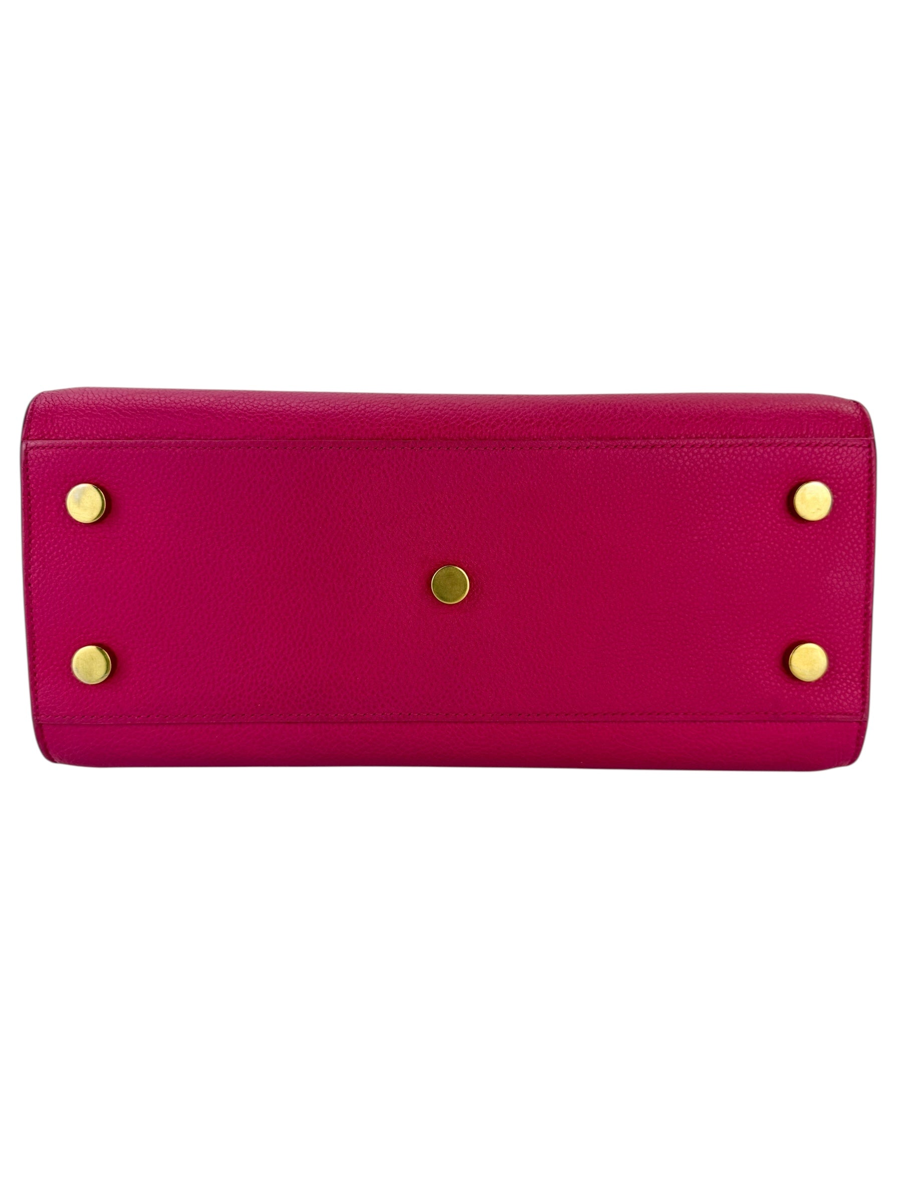 Saint Laurent Baby Sac De Jour Grained Calfskin Pink