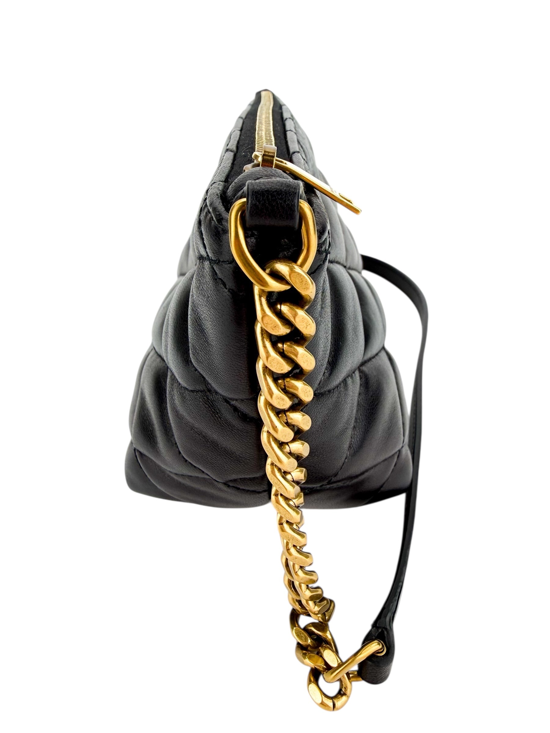 Saint Laurent Quilted Lambskin Shoulder Bag (Full Set)