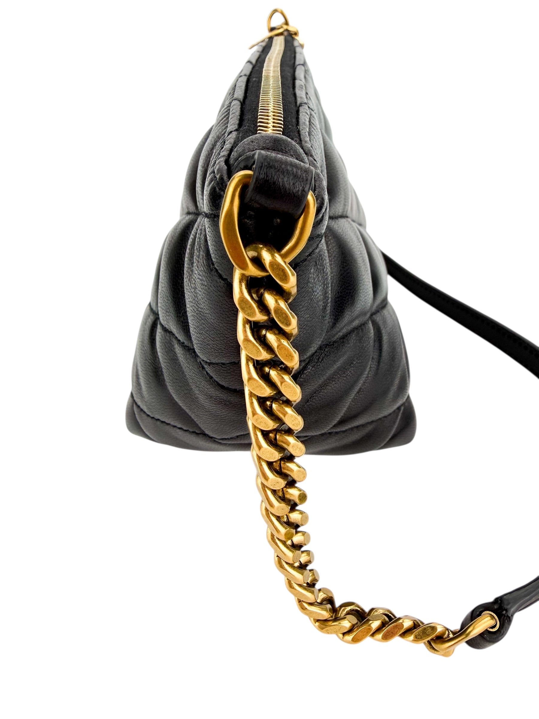 Saint Laurent Quilted Lambskin Shoulder Bag (Full Set)