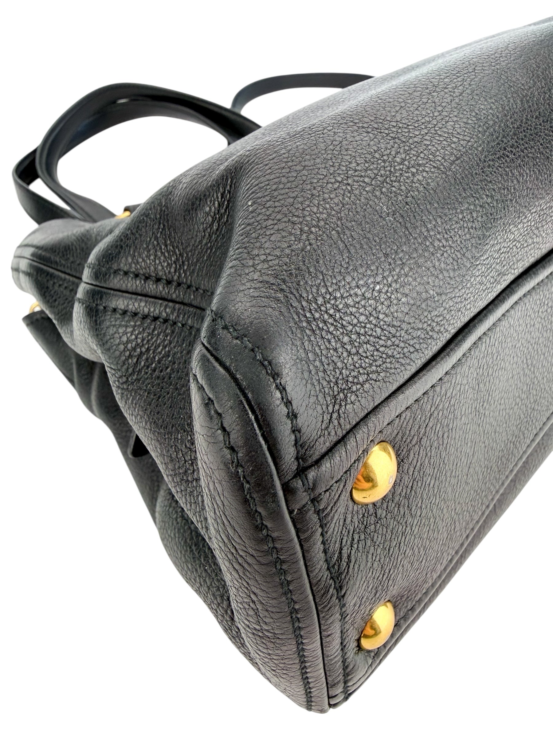 Miu Miu Black Leather Tote