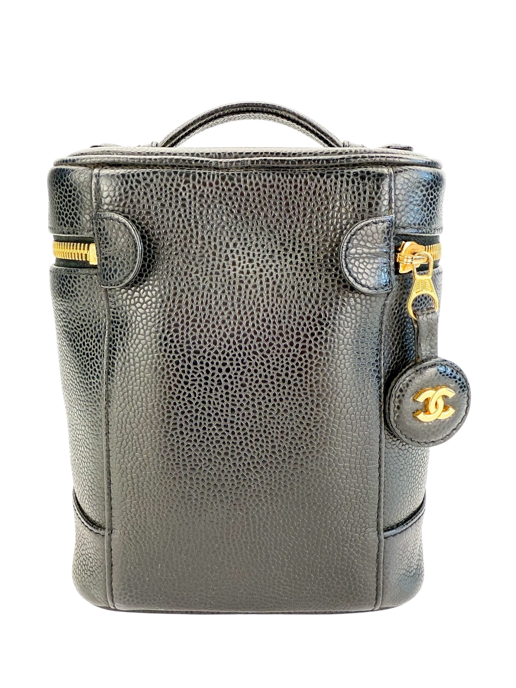 Chanel Black Vintage Timeless Vanity Case