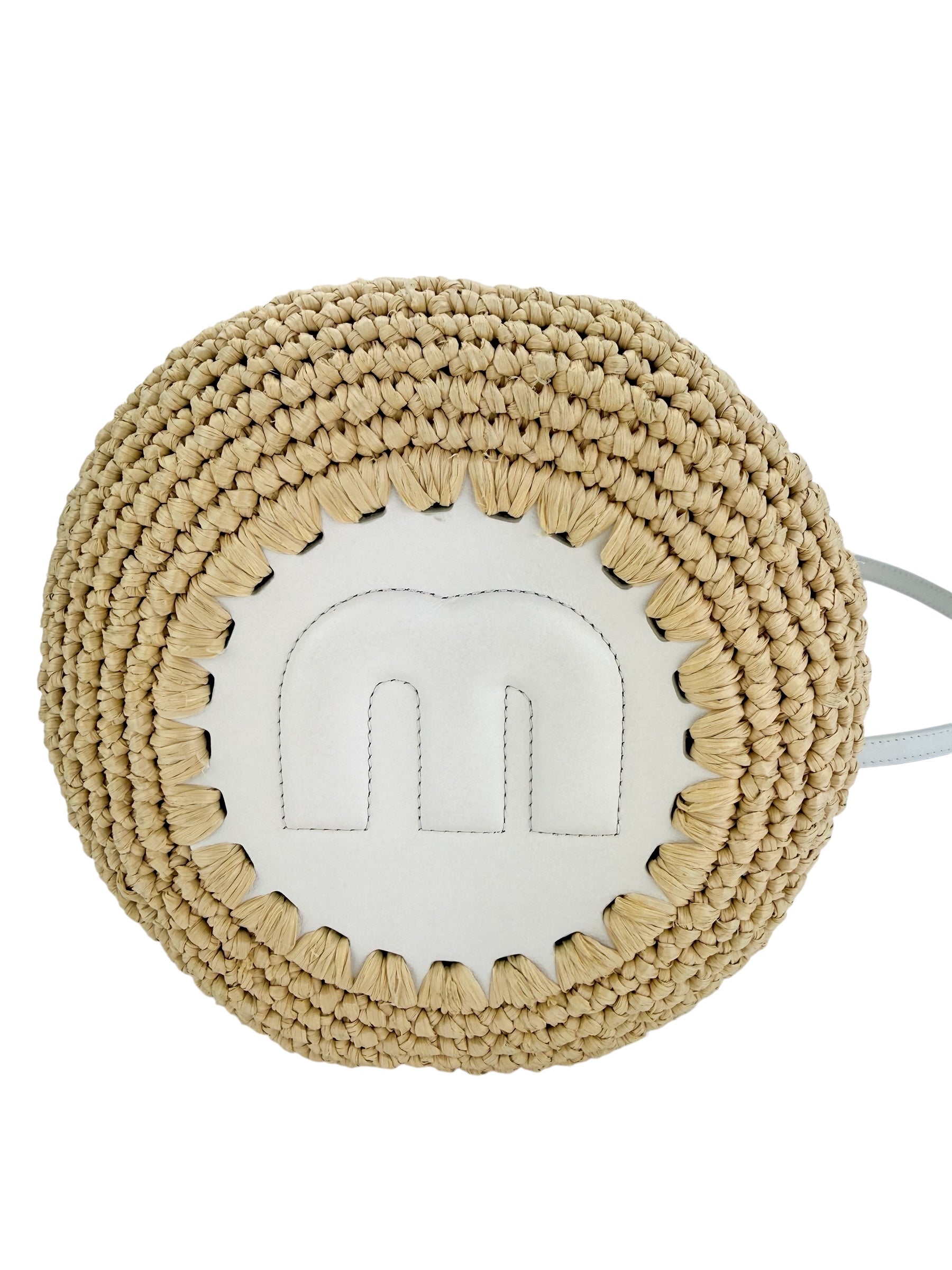 Miu Miu Raffia Bucket Bag