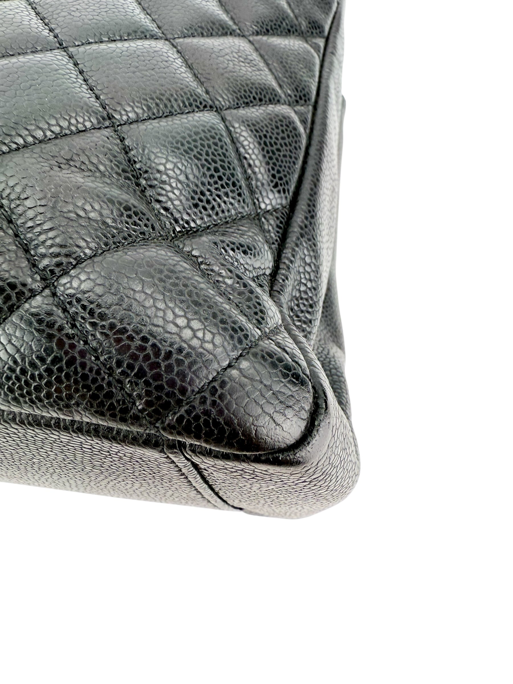 Chanel Caviar Quilted Grand Shopping Tote GST Black