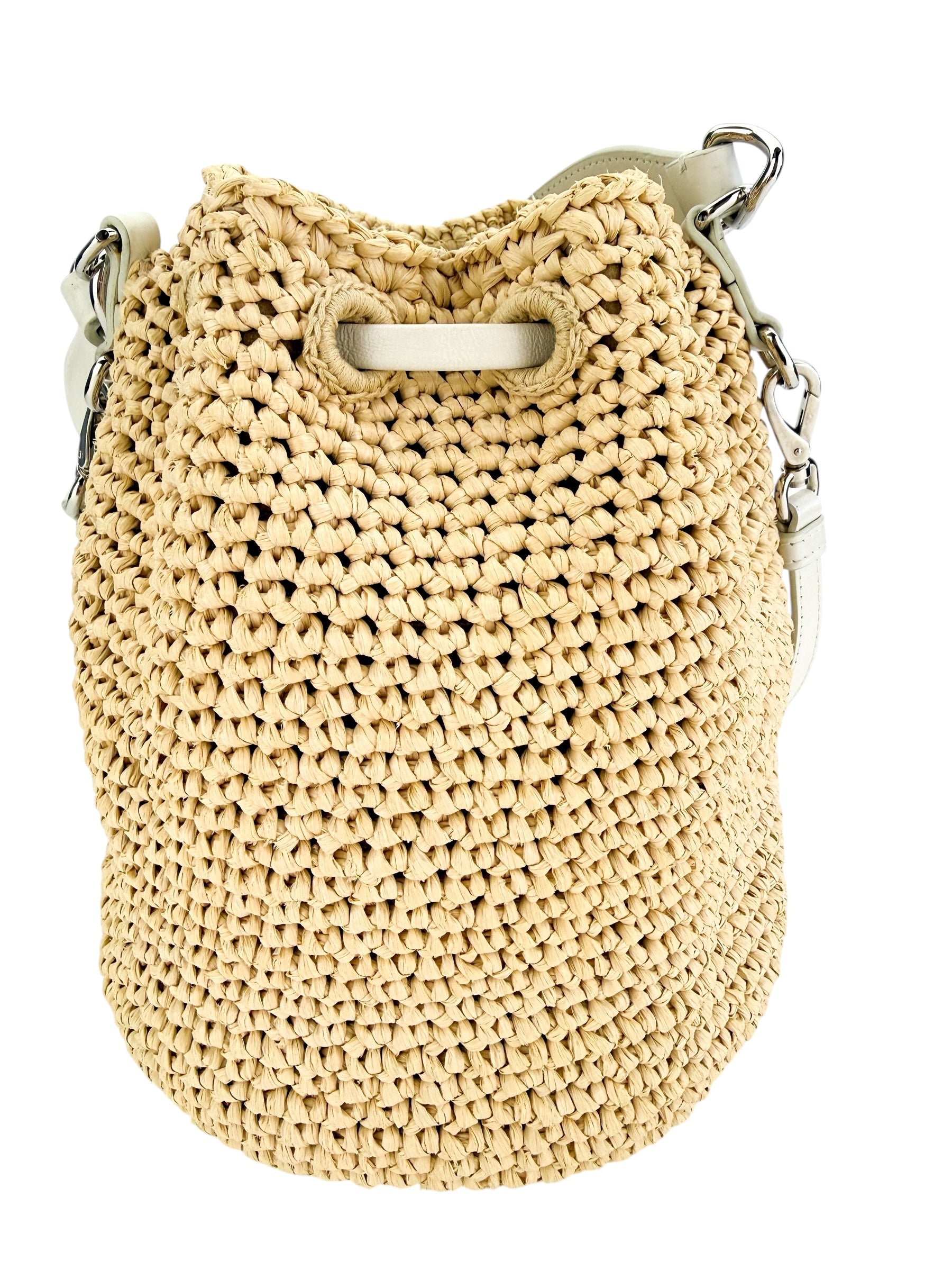 Miu Miu Raffia Bucket Bag