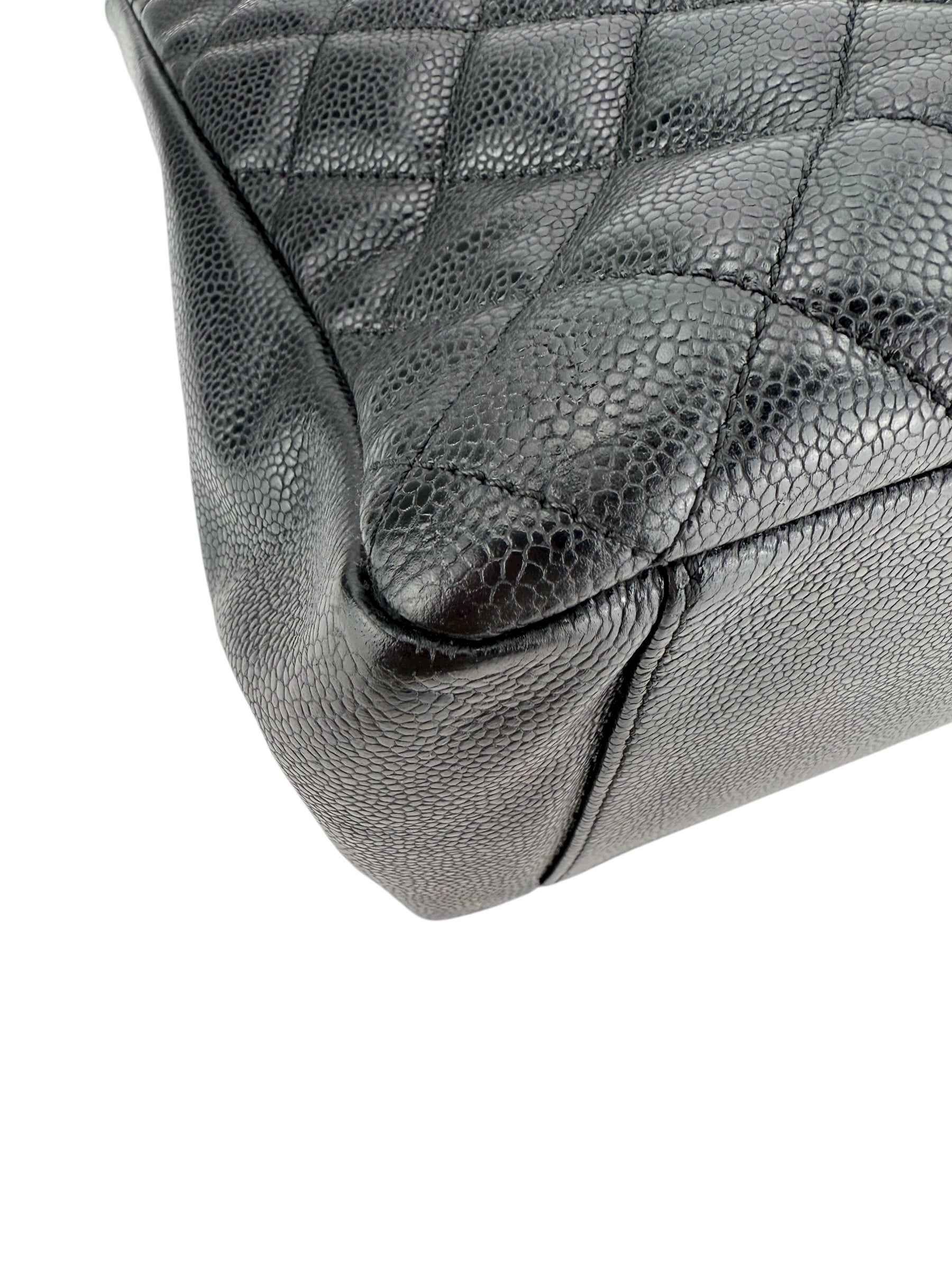 Chanel Caviar Quilted Grand Shopping Tote GST Black