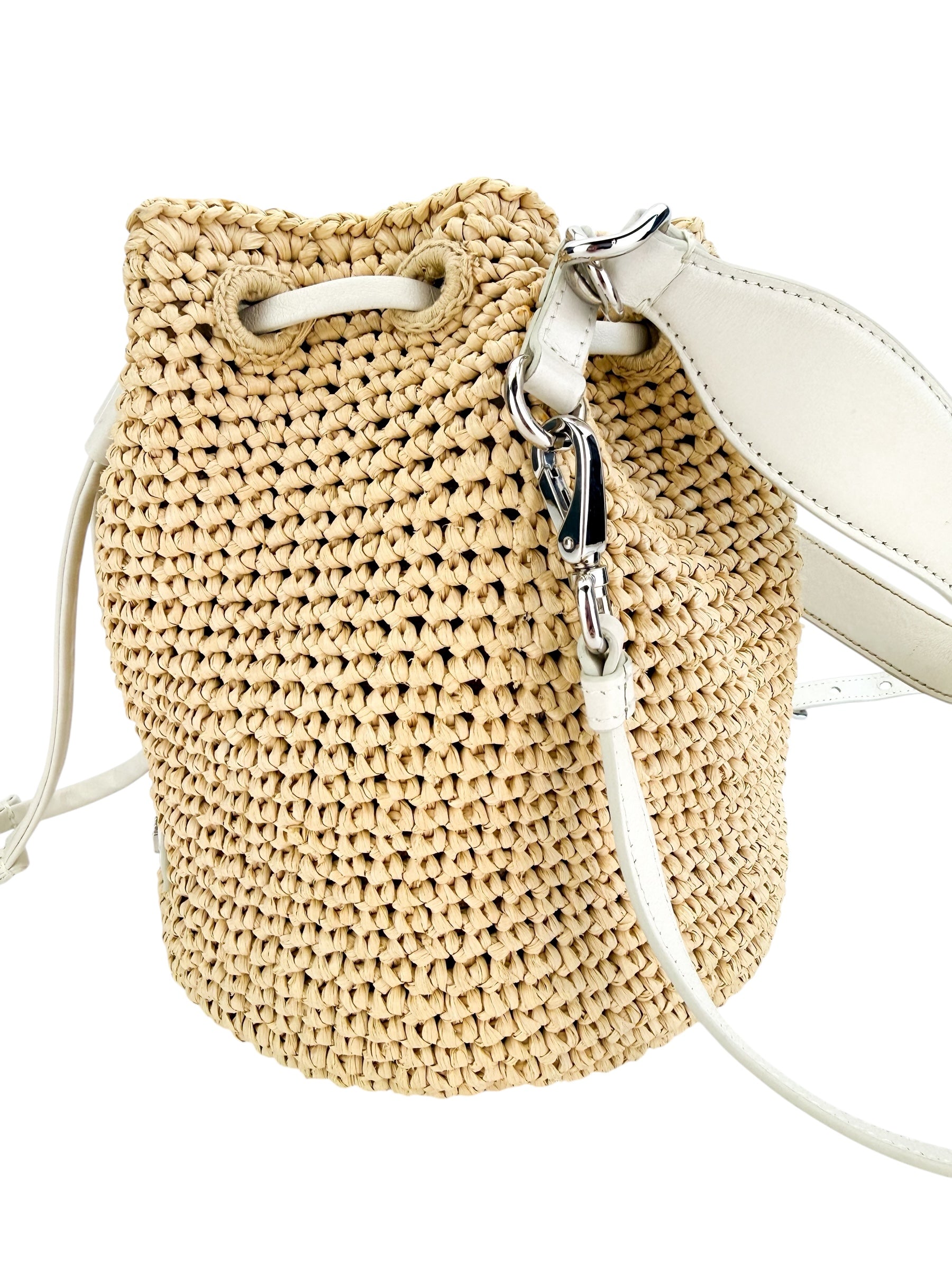 Miu Miu Raffia Bucket Bag