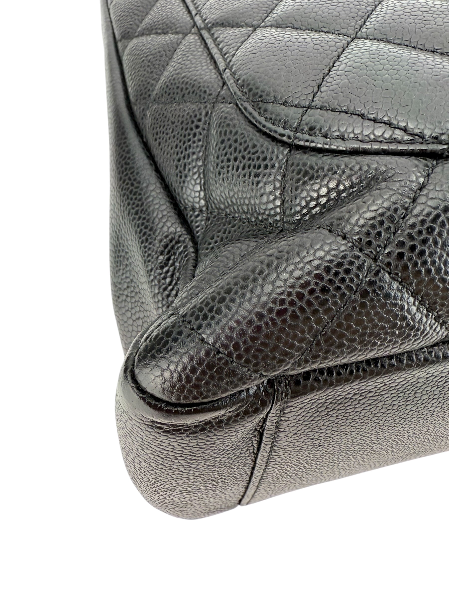 Chanel Caviar Quilted Grand Shopping Tote GST Black