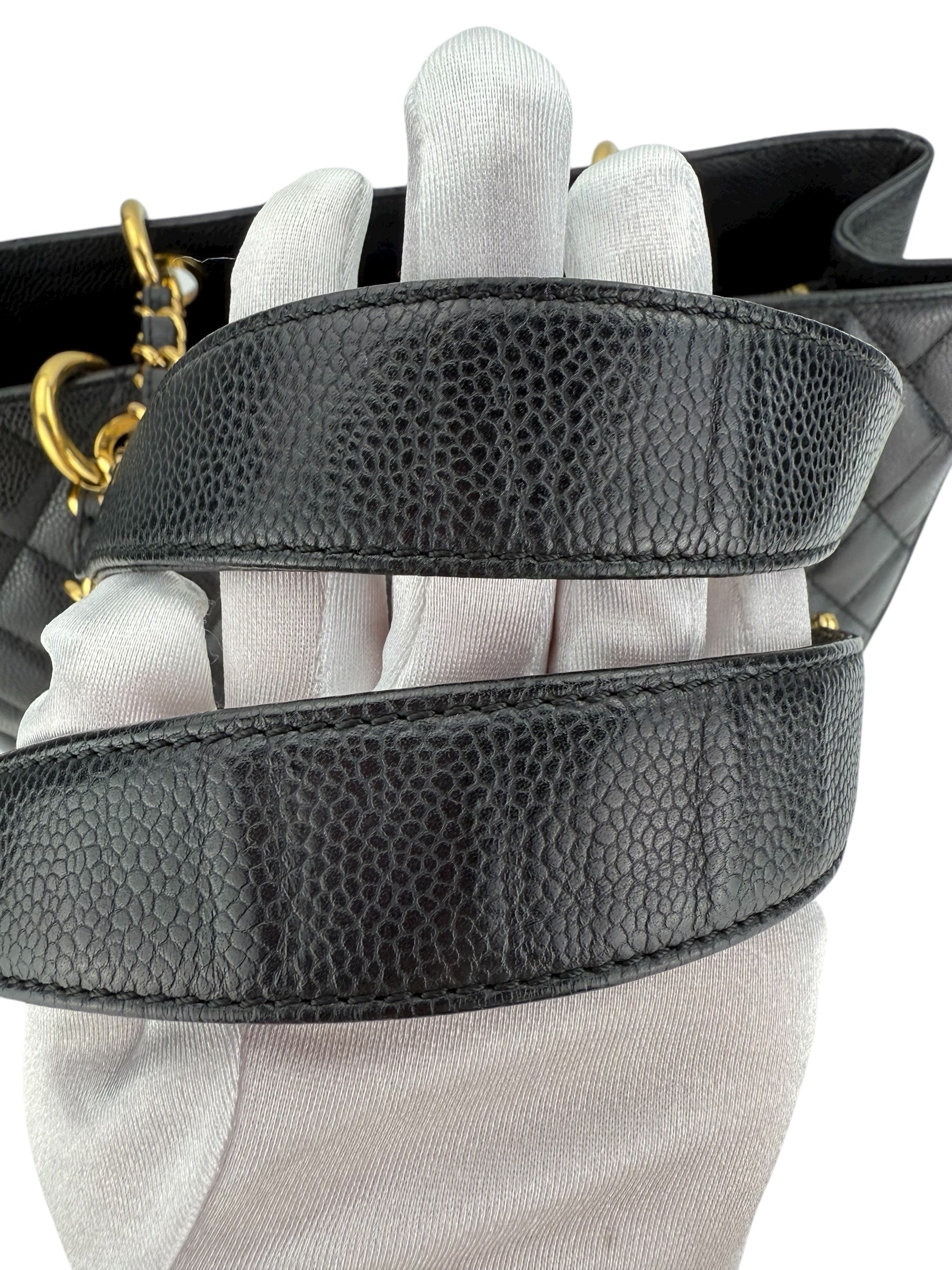 Chanel Caviar Quilted Grand Shopping Tote GST Black